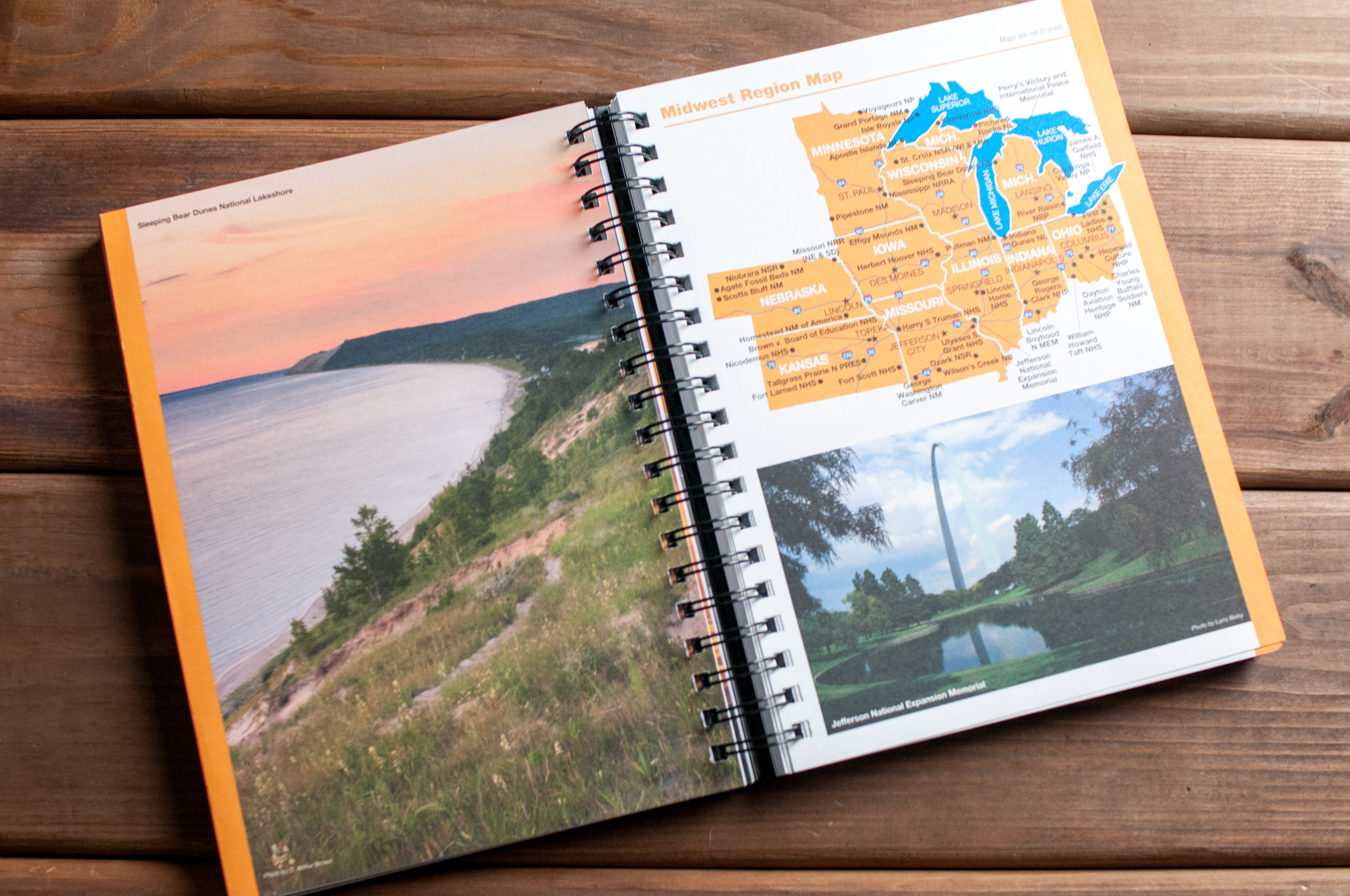 National Park Passport Program - Full Map Spread